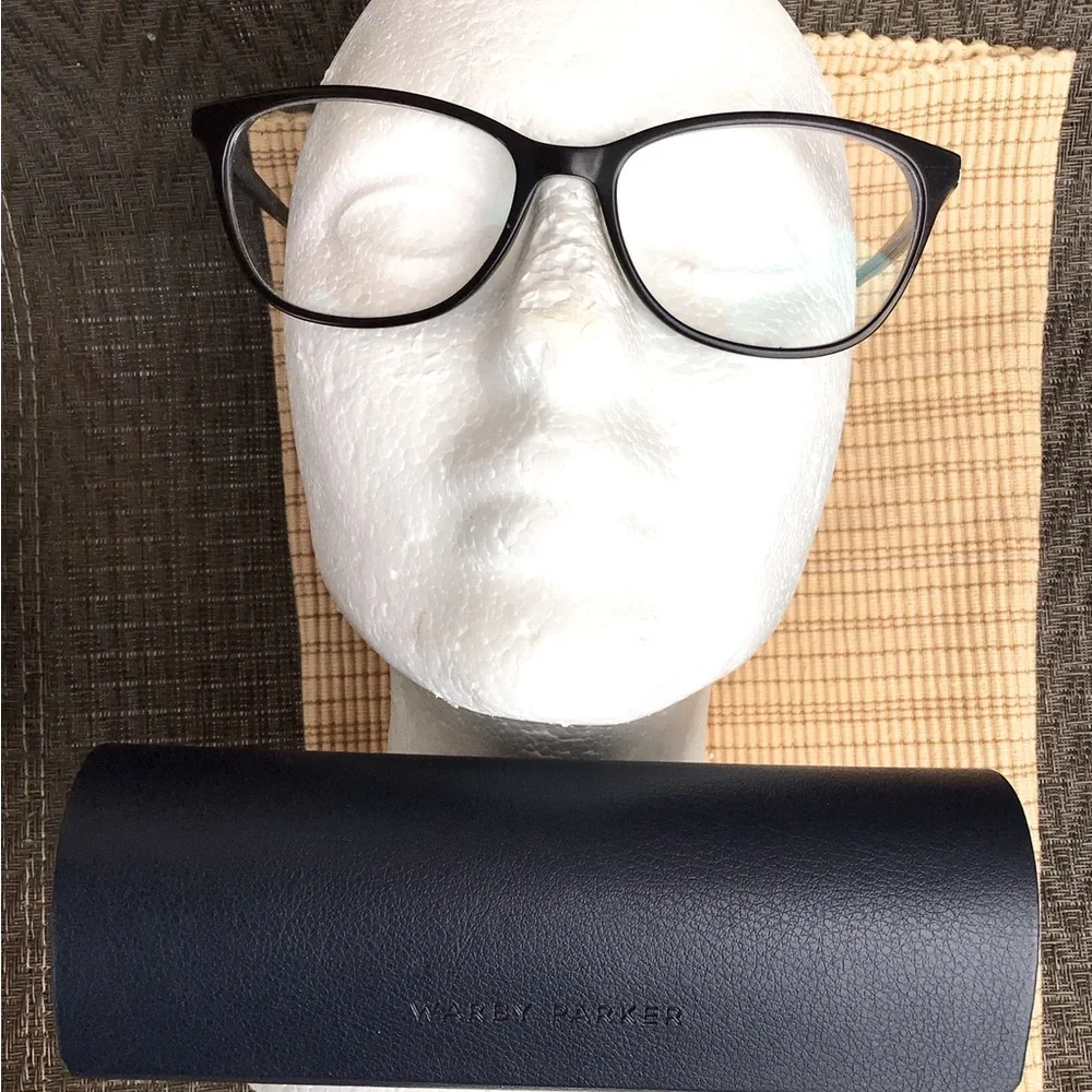 Warby Parker DAISY Black Oval Eyeglasses Frames